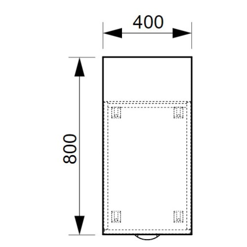 Přístavný kontejner  OFFICE K35CN80 - rozměr 80x40cm 