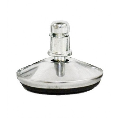 Náhradní kluzáky kancelářské židle chrom  - sada 5 ks 