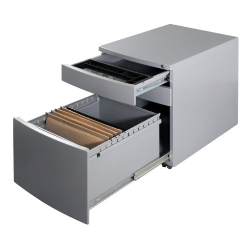 Mobilní kovový kontejner Uni-Q  RP01W - 3zásuvkový - černý