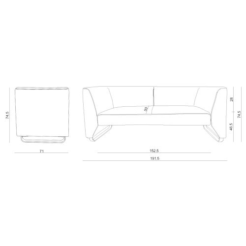 Pohovka ANGELES - délka 191 cm 