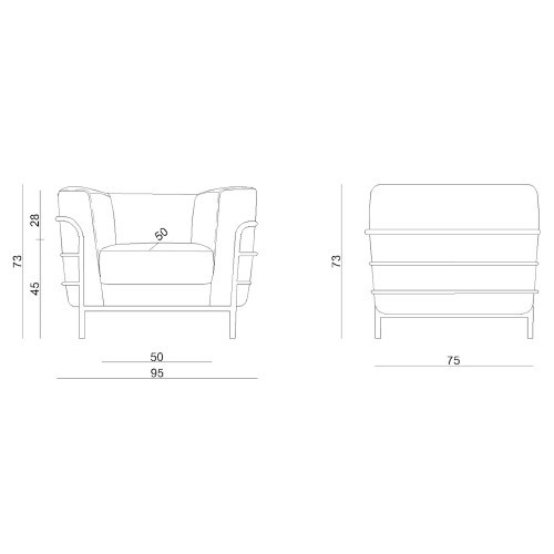 Křeslo ARMO - nosnost 130 kg 