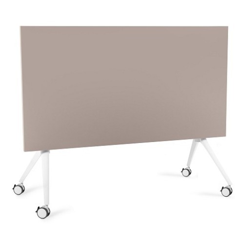 Mobilní skládací kancelářský stůl CARL - podnož bílá - rozměr 180x80 cm 