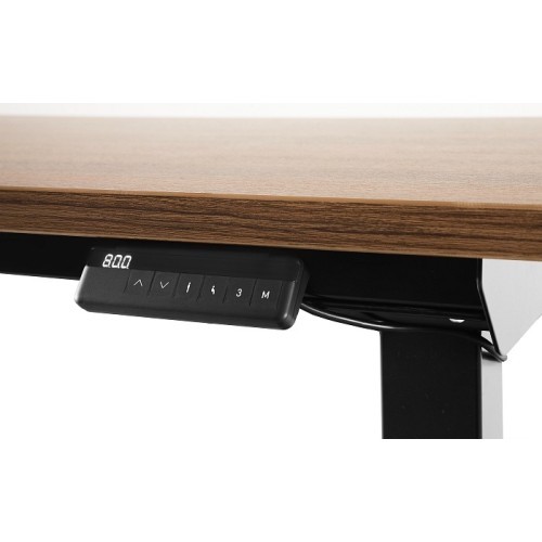 Elektricky výškově nastavitelný stůl Q-FORM - podnož černá - rozměr 150x80 cm 