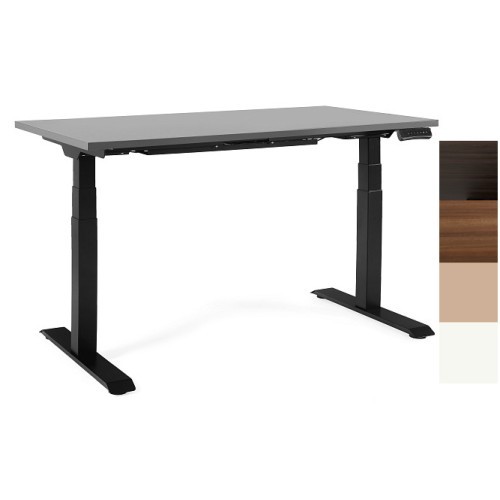 Elektricky výškově nastavitelný stůl GROW - podnož černá - rozměr 140x70 cm 
