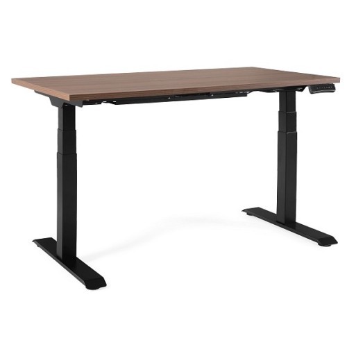 Elektricky výškově nastavitelný stůl GROW - podnož černá - rozměr 140x70 cm 