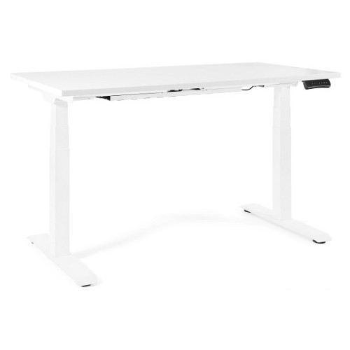 Elektricky výškově nastavitelný stůl GROW - podnož bílá - rozměr 160x70 cm 