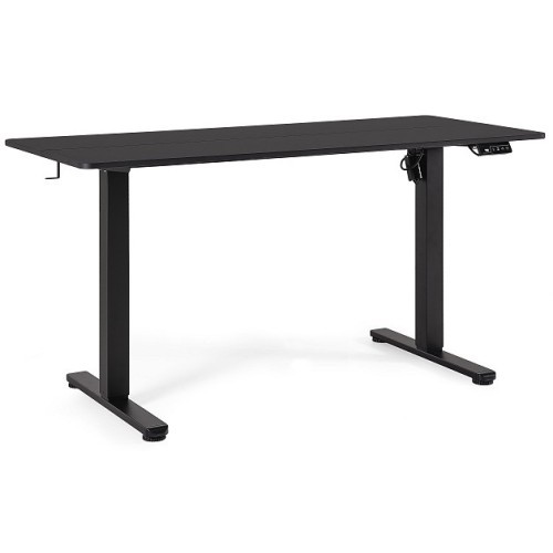Elektricky výškově nastavitelný stůl METIS WHITE - barva černá - rozměr 160x60 cm 