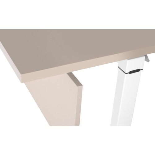 Mobilní skládací kancelářský stůl YUMI S s ekranem - podnož bílá - rozměr 120x70 cm 