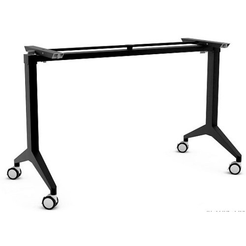 Mobilní skládací kancelářský stůl YUMI S - podnož černá - rozměr 150x70 cm 
