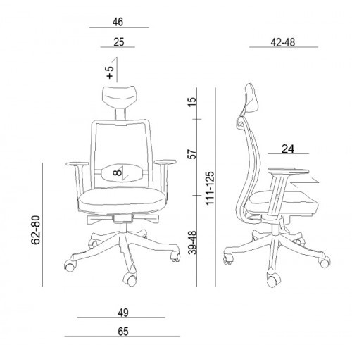 Kancelářské křeslo ANGGUN- nosnost 130 kg - výběr barevného provedení 