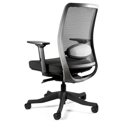 Kancelářské křeslo ANGUUN černé -bez  podhlavníku - nosnost 130 kg 