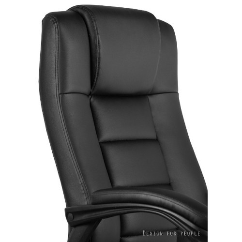 Kancelářské křeslo ARAN  černé ekokůže - nosnost 130 kg 