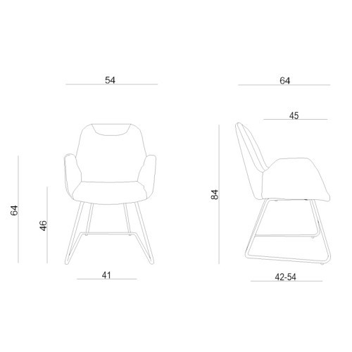 Konferenční křeslo CITY - barva světle šedá