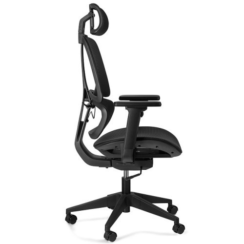 Kancelářské křeslo Ergo s podhlavníkem - síť - nosnost 130 kg - orange