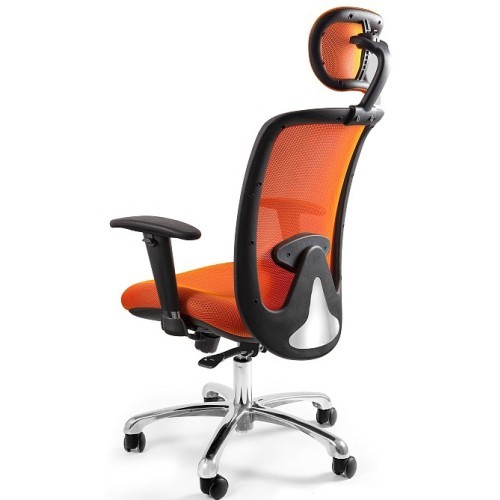 Kancelářské křeslo EXPANDER - barva oranžová - nosnost 130 kg 