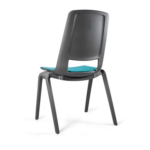 Stohovatelná plastová židle FILA  - modrozelená - nosnost 130 kg 