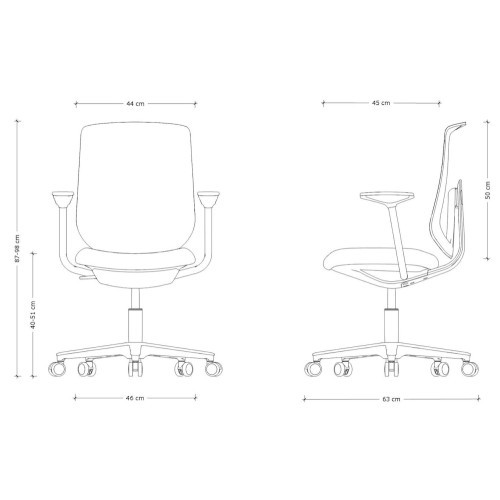 Kancelářská židle LAPIS- barva zelenomodrá - nosnost 130 kg 