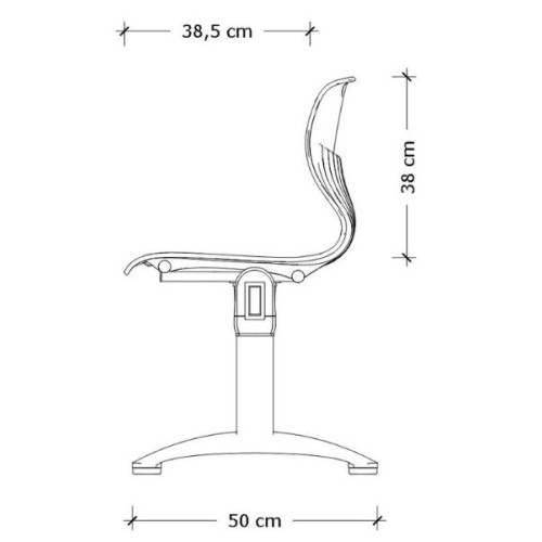 Plastová lavice  MATA - barva šedá - 4 místná - nosnost 420 kg 