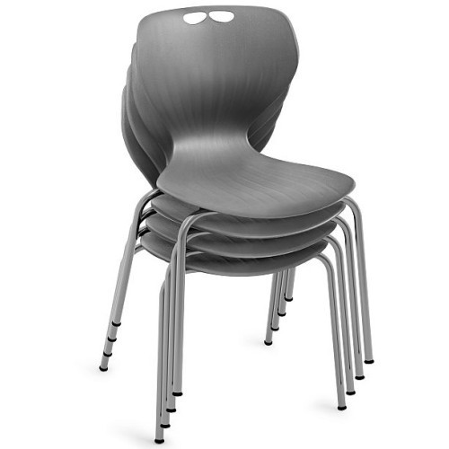 Stohovatelná židlle MATA - barva šedá - nosnost 130 kg 