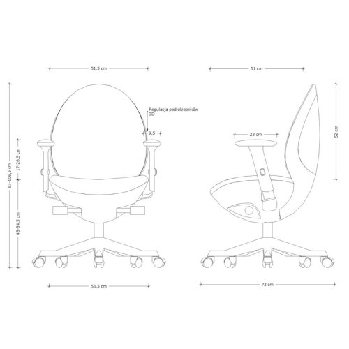 Kancelářské křeslo OVO BLACK  - nosnost 130 kg 