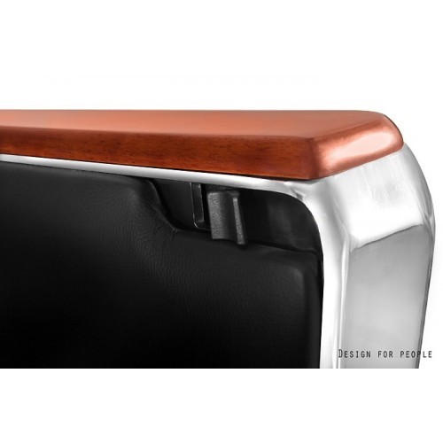 Kožené křeslo REGENT s podhlavníkem - nosnost 130 kg - bílé