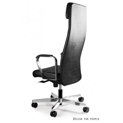 Kancelářské křeslo ARES ecokůže, černé - nosnost 130 kg 