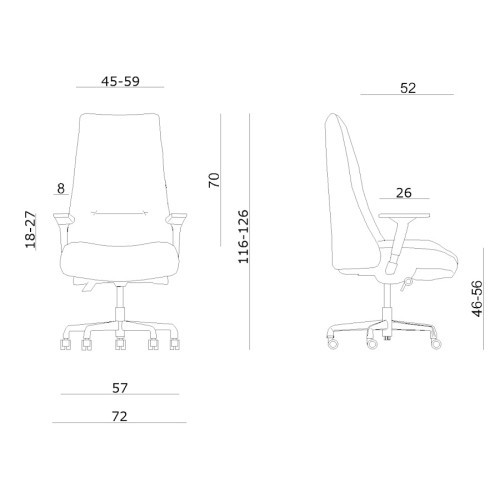 Managerské křeslo SAIL - nosnost 130 kg 
