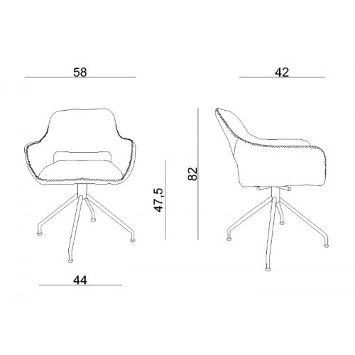Konferenční křeslo TALIA - bílé