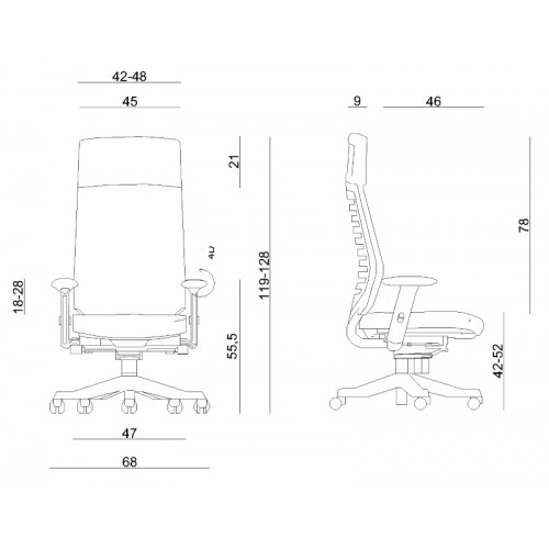 Kancelářské křeslo VELO - výběr barevného provedení 