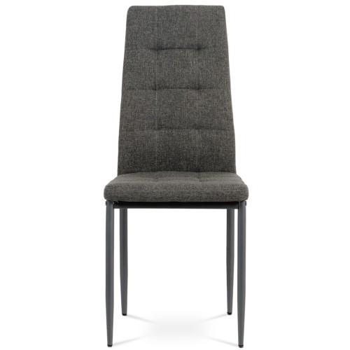 Jídelní čalouněná židle  DCL397 šedá - nosnost 110 kg 