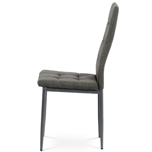 Jídelní čalouněná židle  DCL397 šedá - nosnost 110 kg 