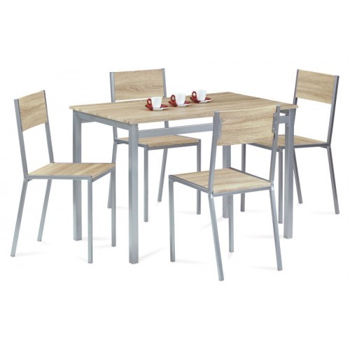 Jídelní set  pro čtyři HARVEY SON - stůl rozměr 110x70 cm 