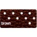 Perforated Ecoleather brown