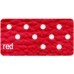 Perforated Ecoleather red